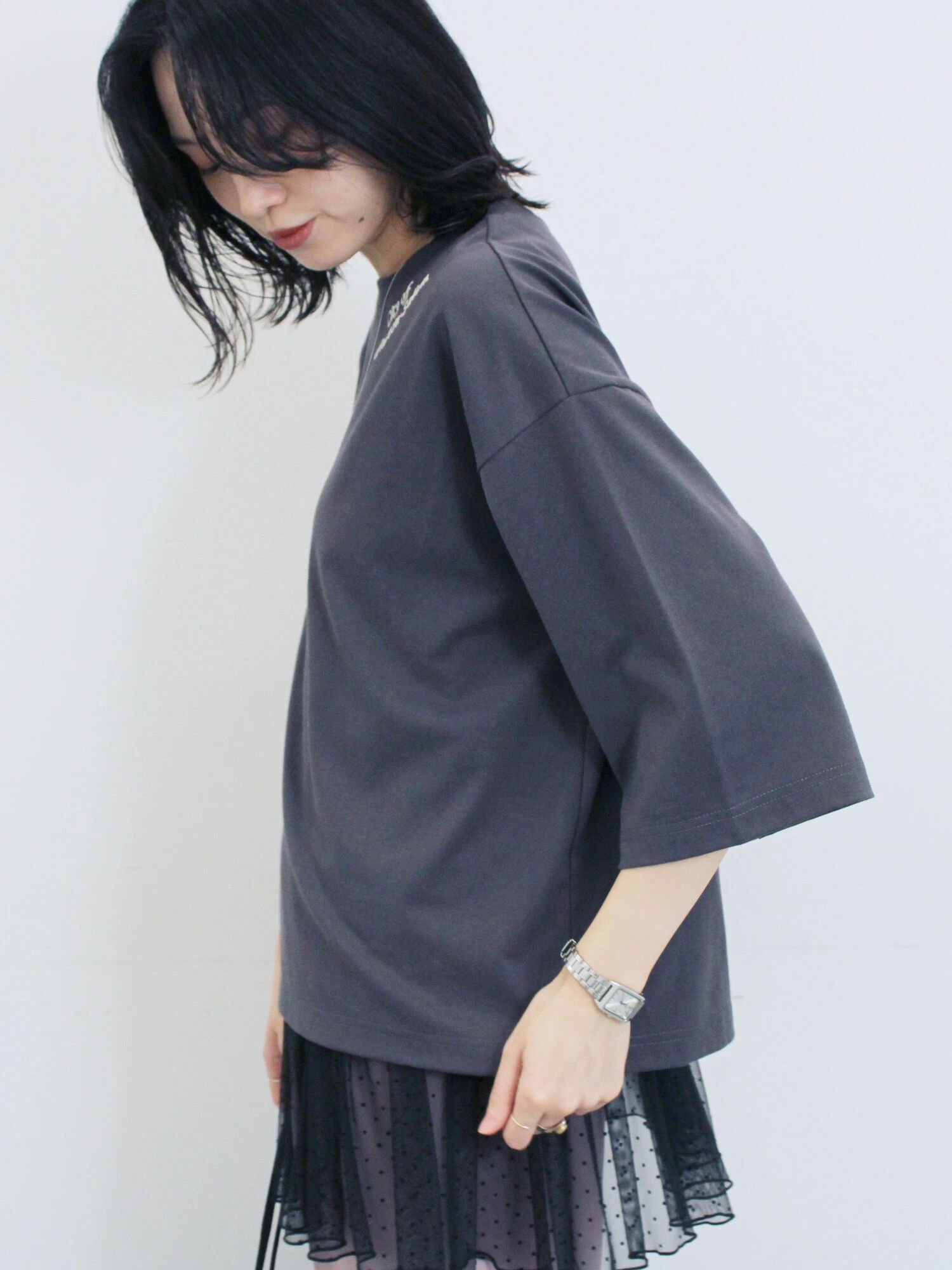 【サマンサモスモス/Samansa Mos2】のペプラムロングタンクトップ インテリア・キッズ・メンズ・レディースファッション・服の通販 founy(ファニー) 　ファッション　Fashion　レディースファッション　Fashion for Women　インナー　Innerwear　タンク　Tank Top, Sleeveless Top　ペプラム　Peplum, Flared Hem　ロング　Long, Long-Length　ブラック|ID: prp329100004744374 ipo3291000000034291219