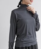 【アールピーエス/rps】の光沢テレコハイネックカットソー 人気、トレンドファッション・服の通販 founy(ファニー) ファッション Fashion レディースファッション Fashion for Women トップス・カットソー Cut & Sew Tops カットソー・ベーシックTシャツ Cut-and-Sewn Tops / Stretch Tees & Basics カットソー Cut and Sewn Top フリル Frill, Ruffle thumbnail チャコールグレー|ID: prp329100004744403 ipo3291000000034561516