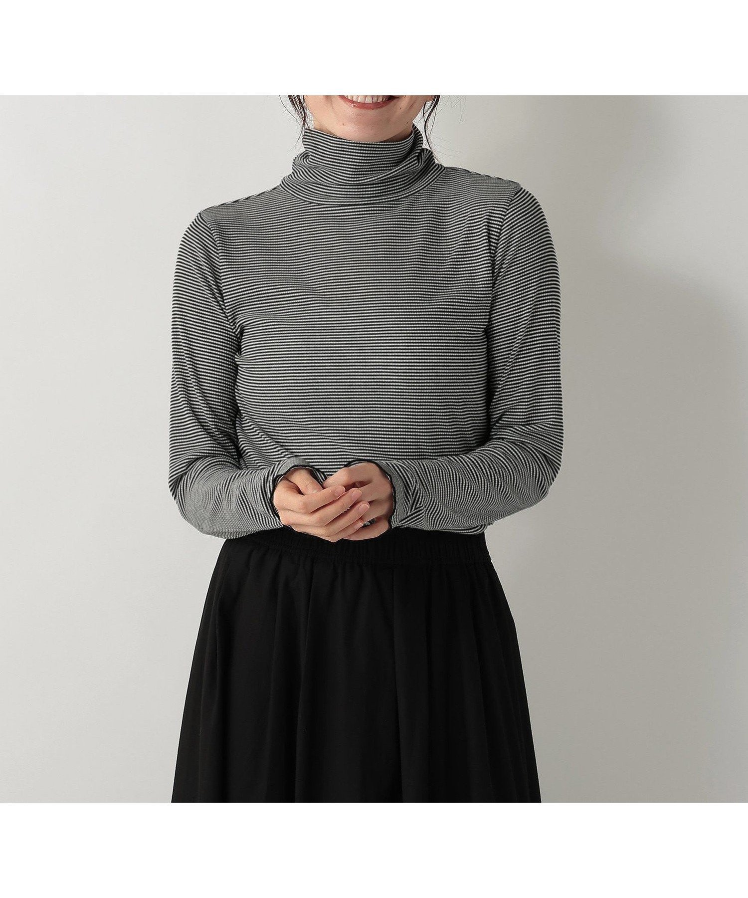 【アフタヌーンティー リビング/Afternoon Tea LIVING】のシアーボーダーテレコタートルプルオーバー/吸湿発熱 人気、トレンドファッション・服の通販 founy(ファニー) ファッション Fashion レディースファッション Fashion for Women トップス・カットソー Cut & Sew Tops カジュアルプルオーバー・ニットトップス Pullovers & Knit Tops / Casual Pullovers とろみ Fluid, Flowy Fabric インナー Innerwear シアー Sheer, See-Through タートルネック Turtleneck, High Neck テレコ Ribbed, Rib Stitch ボーダー Border, Stripe モノトーン Monotone, Black and White エレガント 上品 Elegant other-1|ID: prp329100004744425 ipo3291000000034866678