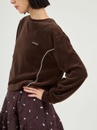 【エミ/emmi】のパイピングデザインベロアトップス 人気、トレンドファッション・服の通販 founy(ファニー) ファッション Fashion レディースファッション Fashion for Women トップス・カットソー Cut & Sew Tops ベロアトップス Velour Tops / Velvet-Look Items スマート Smart, Elegant ベロア Velour, Soft Velvet リラックス Relax, Relaxed Fit エレガント 上品 Elegant 長袖 Long Sleeve, Full Sleeve thumbnail BRW[058]|ID: prp329100004744439 ipo3291000000034292095