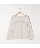 【スキャパ/SCAPA】のレースコンビジャージ長袖カットソー グレー|ID: prp329100004744450 ipo3291000000034292166