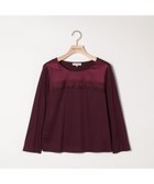 【スキャパ/SCAPA】のレースコンビジャージ長袖カットソー レッド|ID: prp329100004744450 ipo3291000000034382657