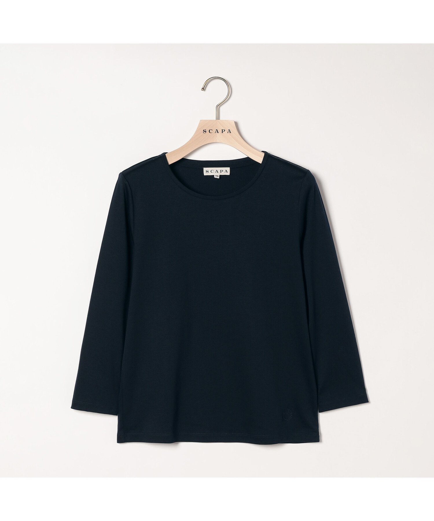 【スキャパ/SCAPA】のクリアスムースカットソー インテリア・キッズ・メンズ・レディースファッション・服の通販 founy(ファニー)  ファッション Fashion レディースファッション Fashion for Women トップス・カットソー Cut & Sew Tops カットソー・ベーシックTシャツ Cut-and-Sewn Tops / Stretch Tees & Basics シンプル Simple, Minimal ジャケット Jacket, Outerwear スタイリッシュ Stylish, Fashionable ボトム Bottoms, Lower Wear 長袖 Long Sleeve, Full Sleeve ネイビー|ID: prp329100004744451 ipo3291000000034292177