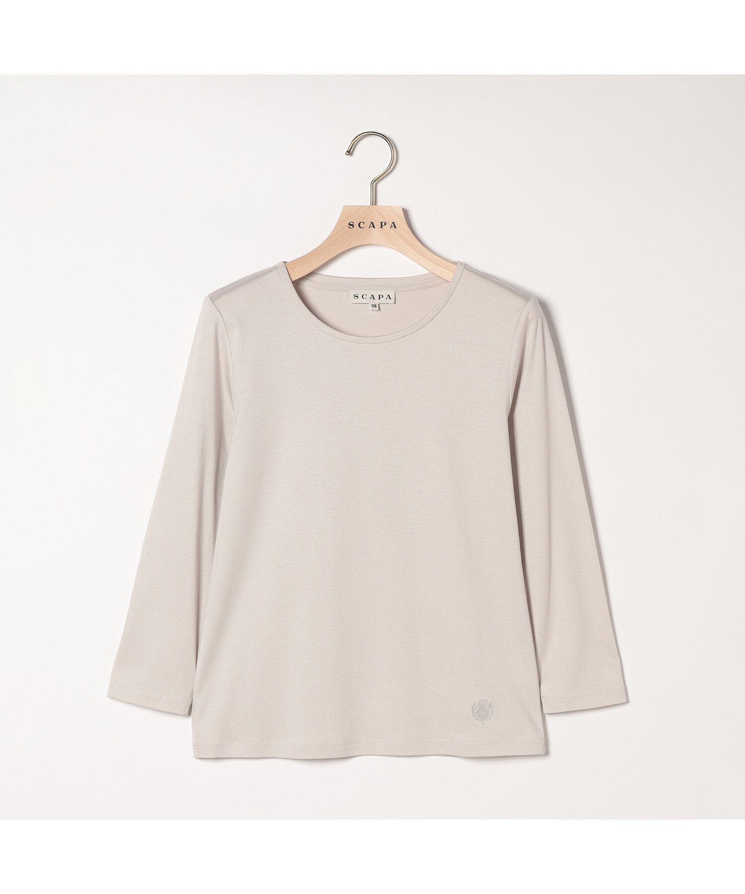 【スキャパ/SCAPA】のクリアスムースカットソー インテリア・キッズ・メンズ・レディースファッション・服の通販 founy(ファニー)  ファッション Fashion レディースファッション Fashion for Women トップス・カットソー Cut & Sew Tops カットソー・ベーシックTシャツ Cut-and-Sewn Tops / Stretch Tees & Basics シンプル Simple, Minimal ジャケット Jacket, Outerwear スタイリッシュ Stylish, Fashionable ボトム Bottoms, Lower Wear 長袖 Long Sleeve, Full Sleeve グレー|ID: prp329100004744451 ipo3291000000034292179