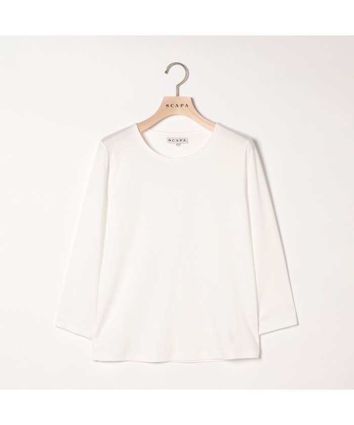 【スキャパ/SCAPA】のクリアスムースカットソー インテリア・キッズ・メンズ・レディースファッション・服の通販 founy(ファニー) https://founy.com/ ファッション Fashion レディースファッション Fashion for Women トップス・カットソー Cut & Sew Tops カットソー・ベーシックTシャツ Cut-and-Sewn Tops / Stretch Tees & Basics シンプル Simple, Minimal ジャケット Jacket, Outerwear スタイリッシュ Stylish, Fashionable ボトム Bottoms, Lower Wear 長袖 Long Sleeve, Full Sleeve |ID: prp329100004744451 ipo3291000000034382659