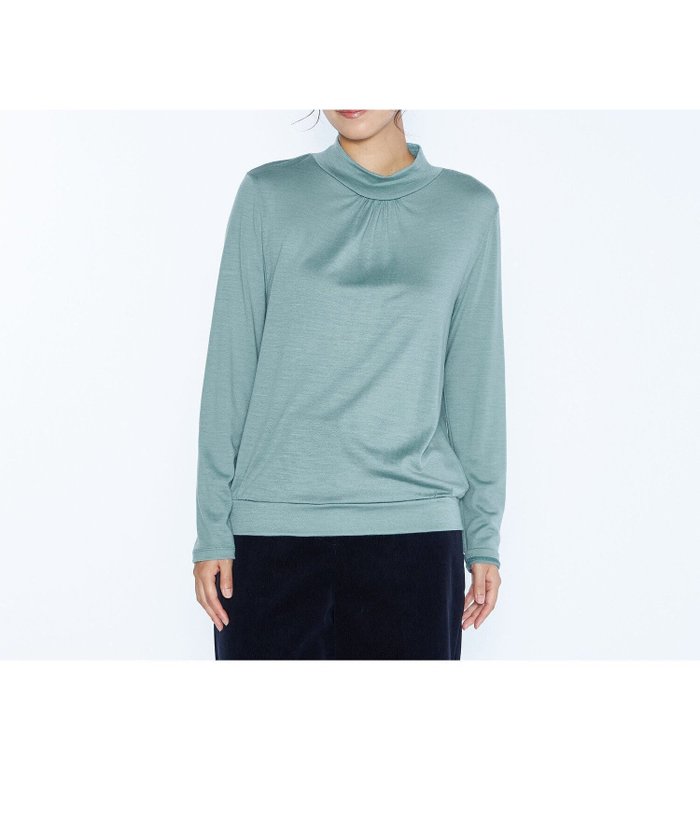 【スキャパ/SCAPA】のバンデーラテンジク長袖カットソー インテリア・キッズ・メンズ・レディースファッション・服の通販 founy(ファニー) https://founy.com/ ファッション Fashion レディースファッション Fashion for Women トップス・カットソー Cut & Sew Tops カットソー・ベーシックTシャツ Cut-and-Sewn Tops / Stretch Tees & Basics なめらか Smooth, Silky Texture エレガント 上品 Elegant カットソー Cut and Sewn Top シャーリング Shirring, Ruched シンプル Simple, Minimal ジャケット Jacket, Outerwear ボトム Bottoms, Lower Wear 長袖 Long Sleeve, Full Sleeve |ID: prp329100004744457 ipo3291000000034382698