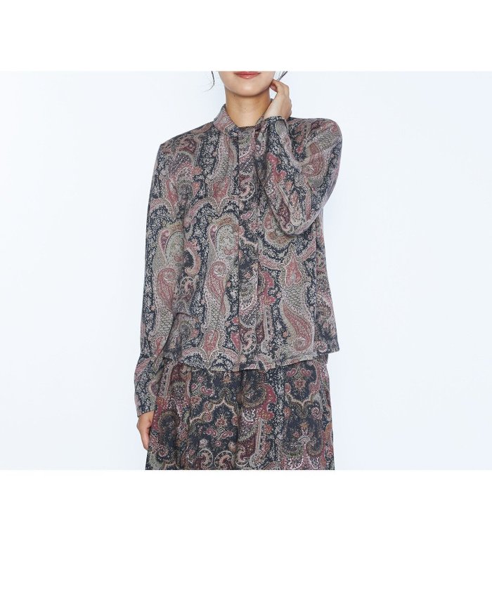 【スキャパ/SCAPA】のウ ゙ィンテージジャージカットソー インテリア・キッズ・メンズ・レディースファッション・服の通販 founy(ファニー) https://founy.com/ ファッション Fashion レディースファッション Fashion for Women トップス・カットソー Cut & Sew Tops カットソー・ベーシックTシャツ Cut-and-Sewn Tops / Stretch Tees & Basics おすすめ Recommended / Our Picks エレガント 上品 Elegant オリエンタル Oriental Pattern カットソー Cut and Sewn Top ジャケット Jacket, Outerwear バランス Balance, Style Balance ペイズリー Paisley, Ethnic Pattern |ID: prp329100004744458 ipo3291000000034382713