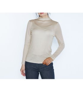 【スキャパ/SCAPA】のブライトジャージ長袖カットソー 人気、トレンドファッション・服の通販 founy(ファニー) ファッション Fashion レディースファッション Fashion for Women トップス・カットソー Cut & Sew Tops カットソー・ベーシックTシャツ Cut-and-Sewn Tops / Stretch Tees & Basics なめらか Smooth, Silky Texture カットソー Cut and Sewn Top シンプル Simple, Minimal ジャケット Jacket, Outerwear トレンド Trend, Trending Now ボトム Bottoms, Lower Wear ボトルネック Bottle Neck, Mock Neck 長袖 Long Sleeve, Full Sleeve |ID:prp329100004744461