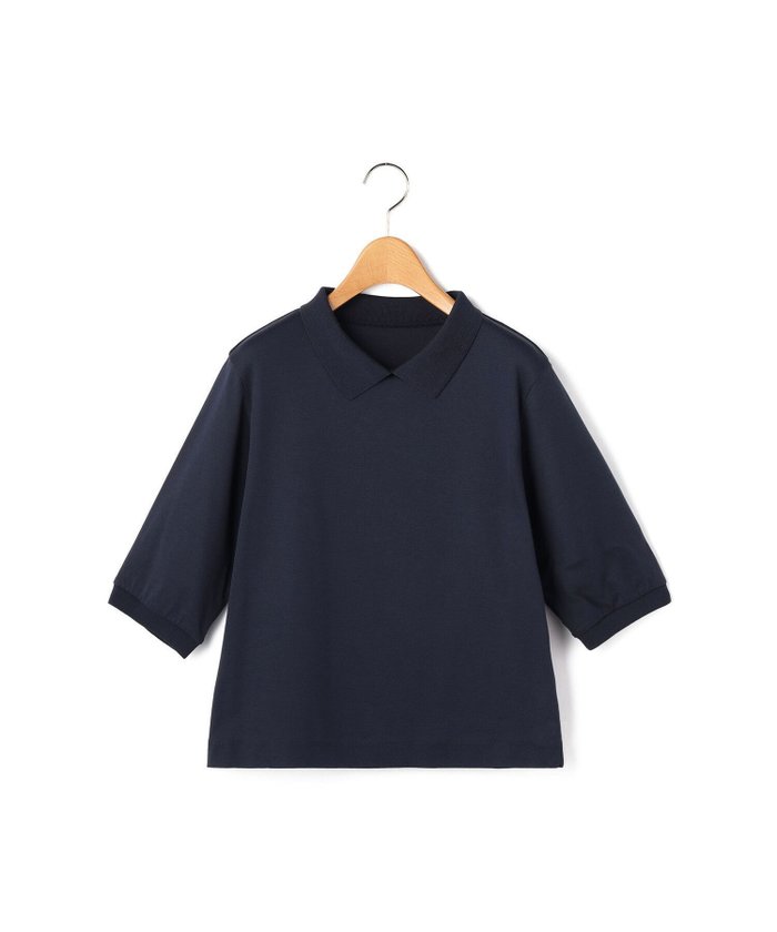 【キース/KEITH】の【Lサイズ】Naosポロカラーカットソー インテリア・キッズ・メンズ・レディースファッション・服の通販 founy(ファニー) https://founy.com/ ファッション Fashion レディースファッション Fashion for Women トップス・カットソー Cut & Sew Tops カットソー・ベーシックTシャツ Cut-and-Sewn Tops / Stretch Tees & Basics カットソー Cut and Sewn Top スリット Slit, Slit Detail バランス Balance, Style Balance |ID: prp329100004744467 ipo3291000000034292300