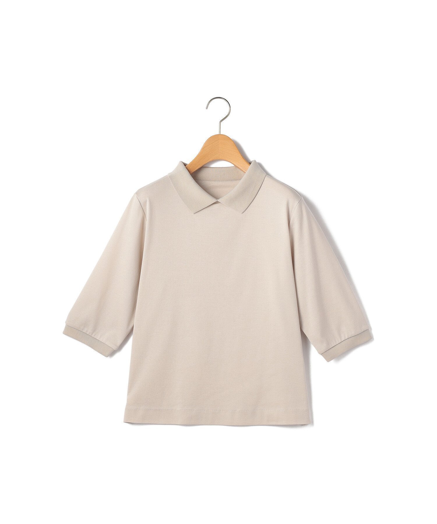 【キース/KEITH】の【Lサイズ】Naosポロカラーカットソー インテリア・キッズ・メンズ・レディースファッション・服の通販 founy(ファニー)  ファッション Fashion レディースファッション Fashion for Women トップス・カットソー Cut & Sew Tops カットソー・ベーシックTシャツ Cut-and-Sewn Tops / Stretch Tees & Basics カットソー Cut and Sewn Top スリット Slit, Slit Detail バランス Balance, Style Balance オフホワイト|ID: prp329100004744467 ipo3291000000034292302