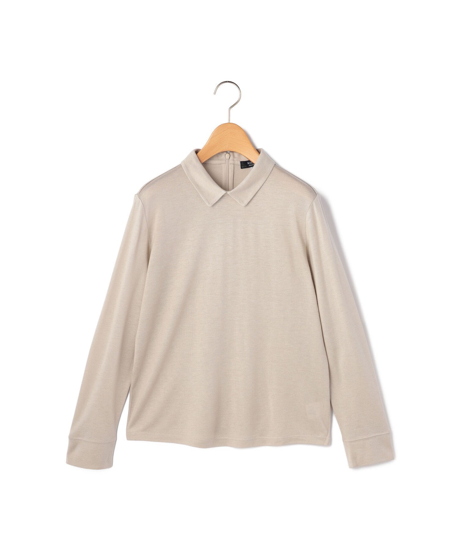 【キース/KEITH】の【Lサイズ】ジーケリー天竺カットソー インテリア・キッズ・メンズ・レディースファッション・服の通販 founy(ファニー) 　ファッション　Fashion　レディースファッション　Fashion for Women　トップス・カットソー　Cut & Sew Tops　カットソー・ベーシックTシャツ　Cut-and-Sewn Tops / Stretch Tees & Basics　エレガント 上品　Elegant　カットソー　Cut and Sewn Top　シンプル　Simple, Minimal　フロント　Front, Front Design　ボトム　Bottoms, Lower Wear　長袖　Long Sleeve, Full Sleeve　オフホワイト|ID: prp329100004744469 ipo3291000000034292321