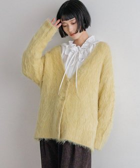 【ローリーズファーム/LOWRYS FARM】のシャギーロングVカーディガン 人気、トレンドファッション・服の通販 founy(ファニー) ファッション Fashion レディースファッション Fashion for Women トップス・カットソー Cut & Sew Tops カーディガン・羽織り Layered Style Cardigans カーディガン Cardigan, Knitwear サテン Satin, Glossy Fabric シンプル Simple, Minimal デニム Denim, Jeans Material ボトム Bottoms, Lower Wear 今季 This Season, Current Season 定番 Standard, Basic Item |ID:prp329100004744479