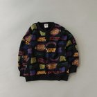 【ブランシェス/branshes / KIDS】の【DRC】アソートグラフィック裏毛BIGトレーナー 94_ブラック_ロゴ総柄|ID: prp329100004744538 ipo3291000000034625130