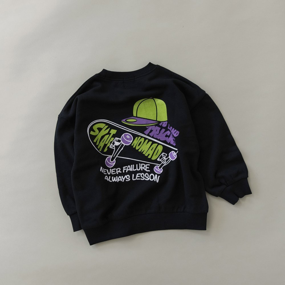 【ブランシェス/branshes / KIDS】の【DRC】アソートグラフィック裏毛BIGトレーナー インテリア・キッズ・メンズ・レディースファッション・服の通販 founy(ファニー) 　ファッション　Fashion　キッズファッション　Fashion for Kids　トレーナー　Sweatshirt, Trainer　ビッグ　Big, Oversized　ボーイズ　Boyish, Boy Style　A/W・秋冬　Autumn/Winter　プチプライス・低価格　Affordable / Budget Price　おすすめ　Recommended / Our Picks　92_ブラック_スケボー|ID: prp329100004744538 ipo3291000000034625140