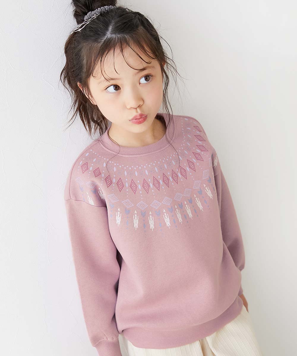 【デビロック/devirock / KIDS】のデビラボ プリント 裏起毛 BOXシルエット トレーナー トレーナー トップス 25AW インテリア・キッズ・メンズ・レディースファッション・服の通販 founy(ファニー) ファッション Fashion キッズファッション Fashion for Kids トップス・カットソー Cut & Sew Tops トレンド Trend, Trending Now トレーナー Sweatshirt, Trainer プリント Print, Printed Pattern おすすめ Recommended / Our Picks 2025年 2025 2025-2026秋冬・A/W Autumn/Winter 2025–26 AW25–26 007-ノルディック-くすみピンク|ID: prp329100004744567 ipo3291000000034293945