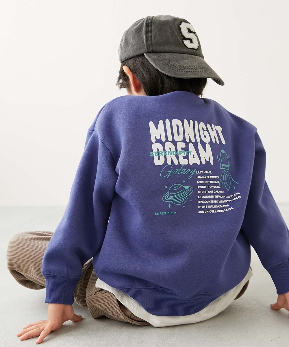 【デビロック/devirock / KIDS】のデビラボ プリント 裏起毛 BOXシルエット トレーナー トレーナー トップス 25AW インテリア・キッズ・メンズ・レディースファッション・服の通販 founy(ファニー) ファッション Fashion キッズファッション Fashion for Kids トップス・カットソー Cut & Sew Tops トレンド Trend, Trending Now トレーナー Sweatshirt, Trainer プリント Print, Printed Pattern おすすめ Recommended / Our Picks 2025年 2025 2025-2026秋冬・A/W Autumn/Winter 2025–26 AW25–26 010-宇宙-オールドブルー|ID: prp329100004744567 ipo3291000000034293948
