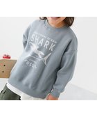 【デビロック/devirock / KIDS】のデビラボ プリント 裏起毛 BOXシルエット トレーナー トレーナー トップス 25AW 005-サメ-くすみブルー|ID: prp329100004744567 ipo3291000000034995729