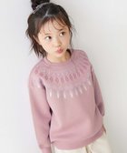 【デビロック/devirock / KIDS】のデビラボ プリント 裏起毛 BOXシルエット トレーナー トレーナー トップス 25AW 007-ノルディック-くすみピンク|ID: prp329100004744567 ipo3291000000034995731