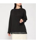 【クロコダイル/CROCODILE】のレース裾 ハイネック プルオーバー ブラック|ID: prp329100004744815 ipo3291000000034296850