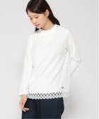 【クロコダイル/CROCODILE】のレース裾 ハイネック プルオーバー ホワイト|ID: prp329100004744815 ipo3291000000034296851