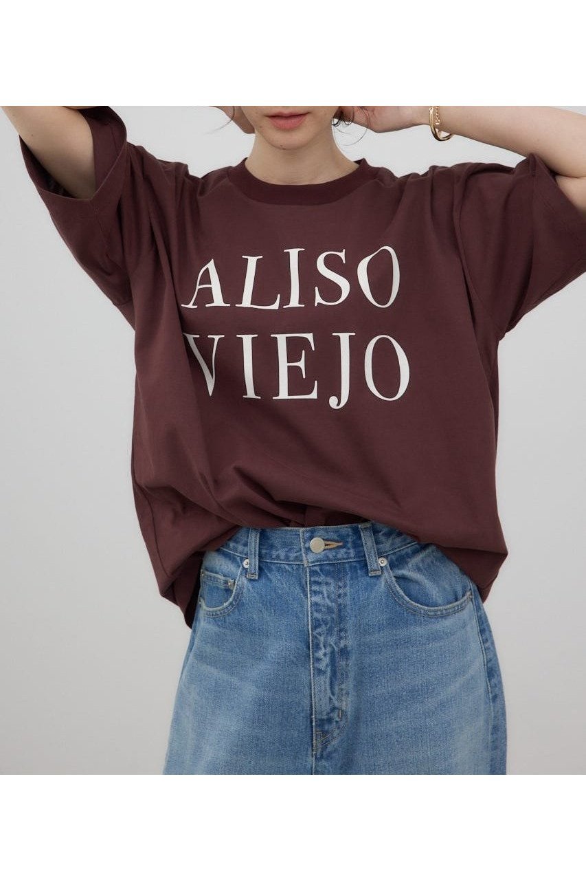 【クリエ コンフォルト/crie conforto】のALISO VIEJO Tシャツ インテリア・キッズ・メンズ・レディースファッション・服の通販 founy(ファニー) 　ファッション　Fashion　レディースファッション　Fashion for Women　トップス・カットソー　Cut & Sew Tops　シャツ・ブラウス・オフィスカジュアル　Elegant Blouses & Button-Ups　ロングTシャツ・Tシャツ　Longline T-Shirts & Tees　おすすめ　Recommended / Our Picks　カットソー　Cut and Sewn Top　カリフォルニア　California, Cali Style　バランス　Balance, Style Balance　ビッグ　Big, Oversized　ビンテージ　Vintage, Retro Style　フロント　Front, Front Design　ボトム　Bottoms, Lower Wear　BRN|ID: prp329100004744824 ipo3291000000034296976