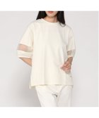 【クロコダイル/CROCODILE】のチュール切り替え デザイン Tシャツ アイボリー|ID: prp329100004744827 ipo3291000000034297036
