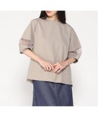 【クロコダイル/CROCODILE】のチュール切り替え デザイン Tシャツ ベージュ|ID: prp329100004744827 ipo3291000000034297037