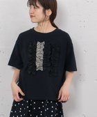 【プードゥドゥ/POU DOU DOU】のランダムフリルTee 人気、トレンドファッション・服の通販 founy(ファニー) ファッション Fashion レディースファッション Fashion for Women コンパクト Compact, Small Size ストライプ Stripe, Striped Pattern スマート Smart, Elegant フリル Frill, Ruffle フロント Front, Front Design ランダム Random, Irregular thumbnail ブラック|ID: prp329100004744839 ipo3291000000034297191