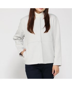 【クロコダイル/CROCODILE】の微起毛素材 ノーカラー ブルゾン 人気、トレンドファッション・服の通販 founy(ファニー) ファッション Fashion レディースファッション Fashion for Women アウター Coat / Outerwear Collection ブルゾンジャケット・スポーティアウター Blouson Jackets ブルゾン Blouson, Bomber Jacket エレガント 上品 Elegant |ID:prp329100004744841