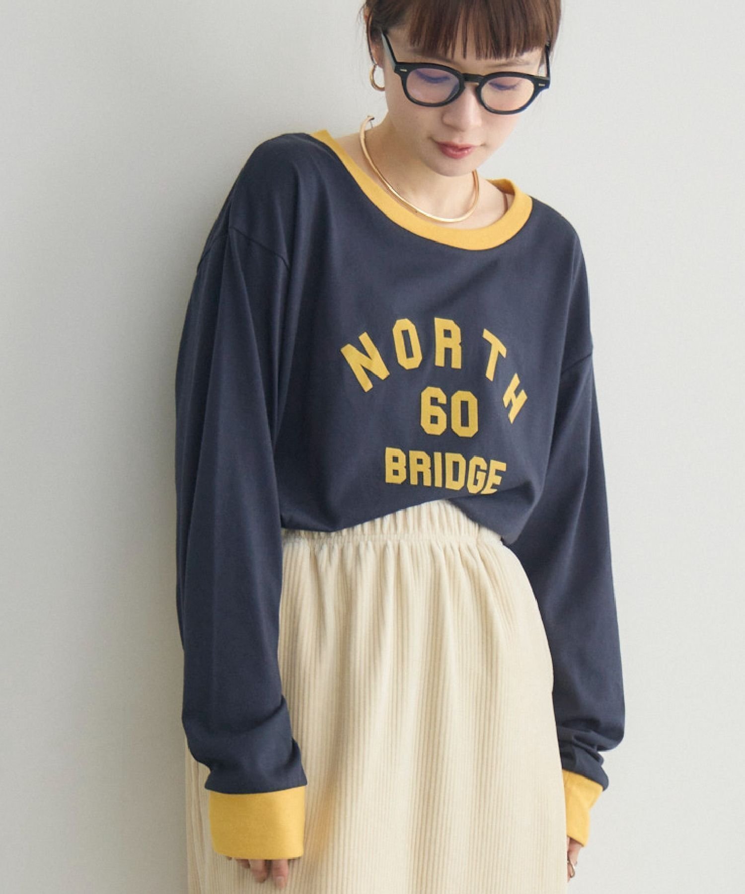 【レトロガール/RETRO GIRL】のリンガーロンTEE インテリア・キッズ・メンズ・レディースファッション・服の通販 founy(ファニー) ファッション Fashion レディースファッション Fashion for Women トップス・カットソー Cut & Sew Tops ロングTシャツ・Tシャツ Longline T-Shirts & Tees おすすめ Recommended / Our Picks アウトドア Outdoor Clothing シンプル Simple, Minimal デニム Denim, Jeans Material トレンド Trend, Trending Now ベーシック Basic, Essential 夏 Summer 長袖 Long Sleeve, Full Sleeve ブルー|ID: prp329100004744854 ipo3291000000034467639