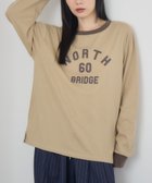 【レトロガール/RETRO GIRL】のリンガーロンTEE 人気、トレンドファッション・服の通販 founy(ファニー) ファッション Fashion レディースファッション Fashion for Women トップス・カットソー Cut & Sew Tops ロングTシャツ・Tシャツ Longline T-Shirts & Tees おすすめ Recommended / Our Picks アウトドア Outdoor Clothing シンプル Simple, Minimal デニム Denim, Jeans Material トレンド Trend, Trending Now ベーシック Basic, Essential 夏 Summer 長袖 Long Sleeve, Full Sleeve thumbnail ベージュ|ID: prp329100004744854 ipo3291000000034467643