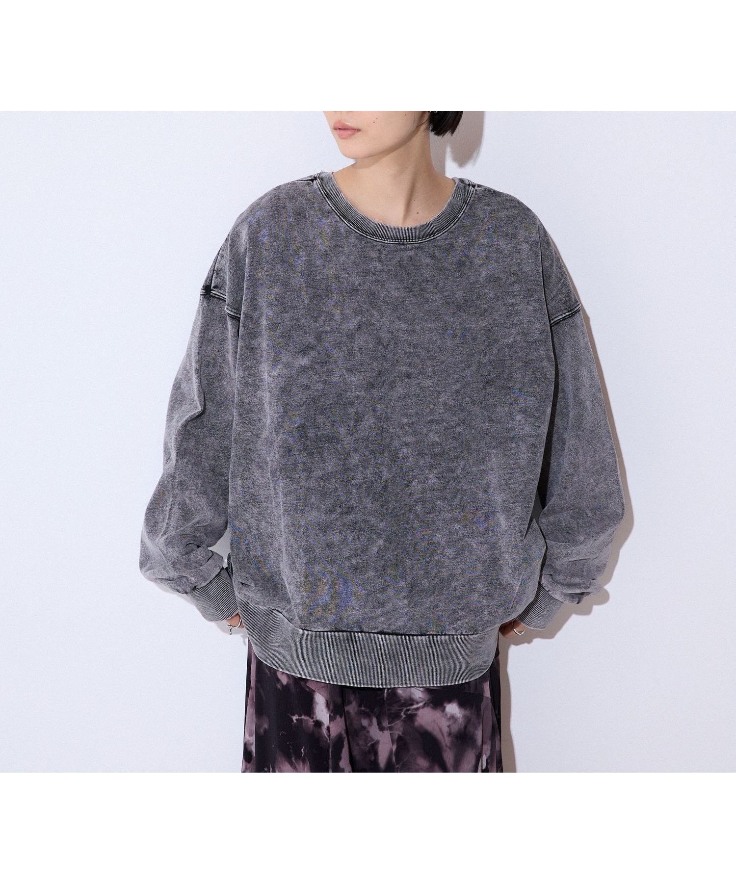 【ジーナシス/JEANASiS】のWEB限定/バックオープンブリーチプルオーバー インテリア・キッズ・メンズ・レディースファッション・服の通販 founy(ファニー)  ファッション Fashion レディースファッション Fashion for Women トップス・カットソー Cut & Sew Tops カジュアルプルオーバー・ニットトップス Pullovers & Knit Tops / Casual Pullovers バッグ Bags おすすめ Recommended / Our Picks カットソー Cut and Sewn Top フレア Flare, Flared ブリーチ Bleach, Washed Finish ロング Long, Long-Length ワイド Wide, Wide Fit 長袖 Long Sleeve, Full Sleeve グレー系その他|ID: prp329100004744855 ipo3291000000034297344