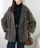 【ディスコート/Discoat】の【WEB限定】ヘリンボーンダブルテラージャケット 人気、トレンドファッション・服の通販 founy(ファニー) ファッション Fashion レディースファッション Fashion for Women アウター Coat / Outerwear Collection レディースジャケット・軽アウター Jackets クラシック Classic, Timeless Style スウェット / スエット Sweatshirt, Sweatwear ダブル Double, Double-Breasted エレガント 上品 Elegant thumbnail ブラウン|ID: prp329100004744870 ipo3291000000034358656