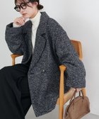 【ディスコート/Discoat】の【WEB限定】ヘリンボーンダブルテラージャケット 人気、トレンドファッション・服の通販 founy(ファニー) ファッション Fashion レディースファッション Fashion for Women アウター Coat / Outerwear Collection レディースジャケット・軽アウター Jackets クラシック Classic, Timeless Style スウェット / スエット Sweatshirt, Sweatwear ダブル Double, Double-Breasted エレガント 上品 Elegant thumbnail ブラック|ID: prp329100004744870 ipo3291000000034358658