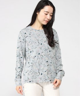 【プードゥドゥ/POU DOU DOU】のボタニカル線画プリントロンTee 人気、トレンドファッション・服の通販 founy(ファニー) ファッション Fashion レディースファッション Fashion for Women トップス・カットソー Cut & Sew Tops ロングTシャツ・Tシャツ Longline T-Shirts & Tees シンプル Simple, Minimal スリーブ Sleeve, Long Sleeve / Short Sleeve ボタニカル Botanical, Floral Pattern ロング Long, Long-Length |ID:prp329100004744879