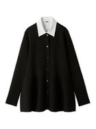 【ミラオーウェン/Mila Owen】の2way襟付きペプラムニットトップス 人気、トレンドファッション・服の通販 founy(ファニー) ファッション Fashion レディースファッション Fashion for Women トップス・カットソー Cut & Sew Tops ニット Knit Tops & Sweaters エレガント 上品 Elegant オケージョン Occasion Wear カーディガン Cardigan, Knitwear スマート Smart, Elegant 人気 Popular, Best Seller フロント Front, Front Design ペプラム Peplum, Flared Hem モノトーン Monotone, Black and White thumbnail BLK[009]|ID: prp329100004744894 ipo3291000000034298101