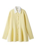 【ミラオーウェン/Mila Owen】の2way襟付きペプラムニットトップス 人気、トレンドファッション・服の通販 founy(ファニー) ファッション Fashion レディースファッション Fashion for Women トップス・カットソー Cut & Sew Tops ニット Knit Tops & Sweaters エレガント 上品 Elegant オケージョン Occasion Wear カーディガン Cardigan, Knitwear スマート Smart, Elegant 人気 Popular, Best Seller フロント Front, Front Design ペプラム Peplum, Flared Hem モノトーン Monotone, Black and White thumbnail YEL[032]|ID: prp329100004744894 ipo3291000000034298102