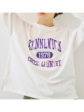 【サマンサモスモス/Samansa Mos2】の柄アソートフロッキープリントロングTシャツ 人気、トレンドファッション・服の通販 founy(ファニー) ファッション Fashion レディースファッション Fashion for Women トップス・カットソー Cut & Sew Tops シャツ・ブラウス・オフィスカジュアル Elegant Blouses & Button-Ups ロングTシャツ・Tシャツ Longline T-Shirts & Tees シンプル Simple, Minimal ジャケット Jacket, Outerwear デニム Denim, Jeans Material プリント Print, Printed Pattern ロング Long, Long-Length |ID:prp329100004744903