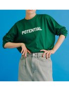 【サマンサモスモス/Samansa Mos2】の柄アソートフロッキープリントロングTシャツ 人気、トレンドファッション・服の通販 founy(ファニー) ファッション Fashion レディースファッション Fashion for Women トップス・カットソー Cut & Sew Tops シャツ・ブラウス・オフィスカジュアル Elegant Blouses & Button-Ups ロングTシャツ・Tシャツ Longline T-Shirts & Tees シンプル Simple, Minimal ジャケット Jacket, Outerwear デニム Denim, Jeans Material プリント Print, Printed Pattern ロング Long, Long-Length thumbnail グリーン|ID: prp329100004744903 ipo3291000000034412418