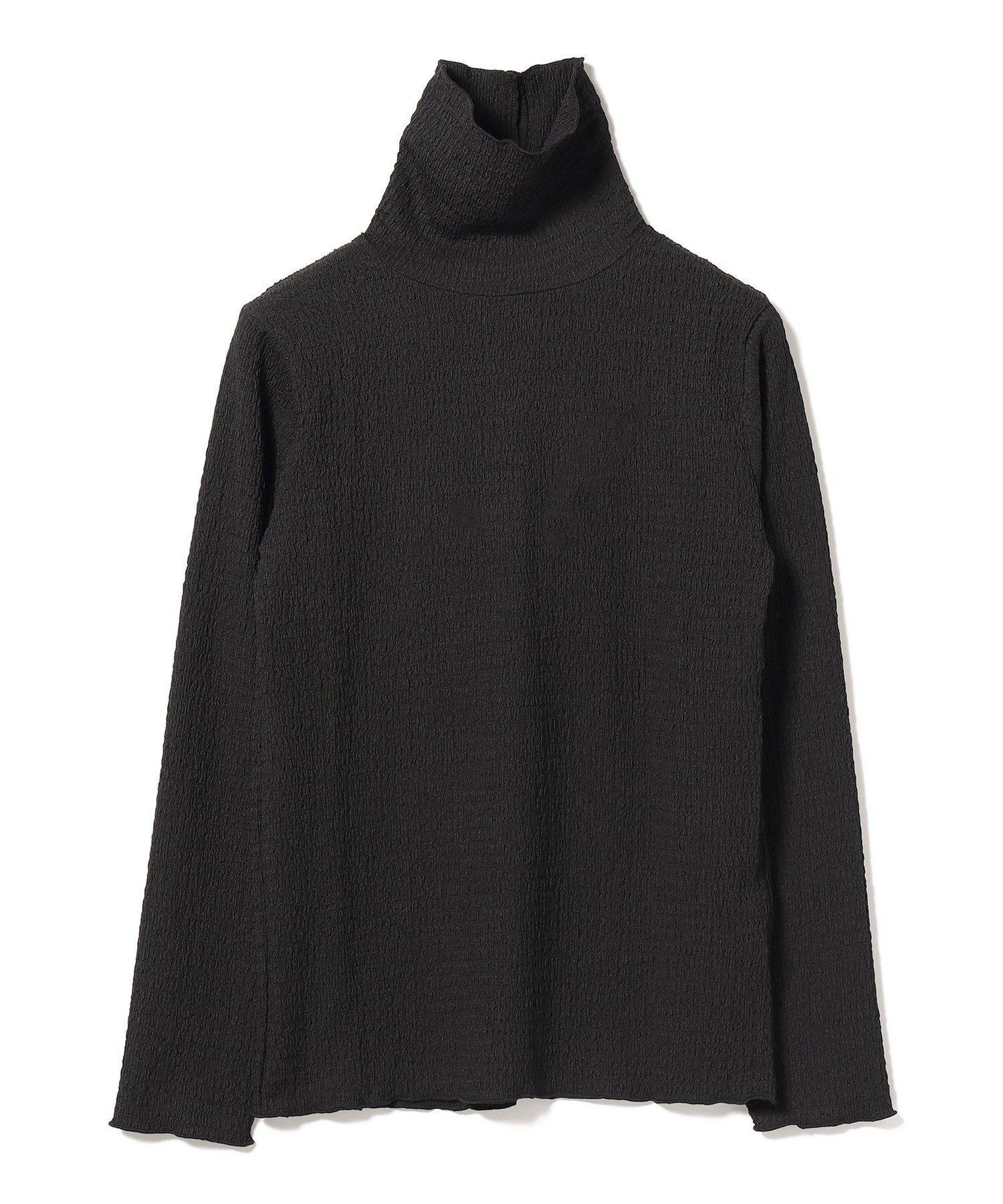 【ビームス ウイメン/BEAMS】のジャカード タートルネック カットソー インテリア・キッズ・メンズ・レディースファッション・服の通販 founy(ファニー)  ファッション Fashion レディースファッション Fashion for Women トップス・カットソー Cut & Sew Tops カットソー・ベーシックTシャツ Cut-and-Sewn Tops / Stretch Tees & Basics タートルネック・ハイネックトップス Turtlenecks & High-Neck Tops カットソー Cut and Sewn Top シンプル Simple, Minimal ジャカード/ジャガード Jacquard, Woven Pattern センター Center, Center Line タートルネック Turtleneck, High Neck デニム Denim, Jeans Material フィット Fit, Slim Fit フレア Flare, Flared 再入荷 Restock / Back in Stock おすすめ Recommended / Our Picks エレガント 上品 Elegant BLACK|ID: prp329100004744936 ipo3291000000034298784