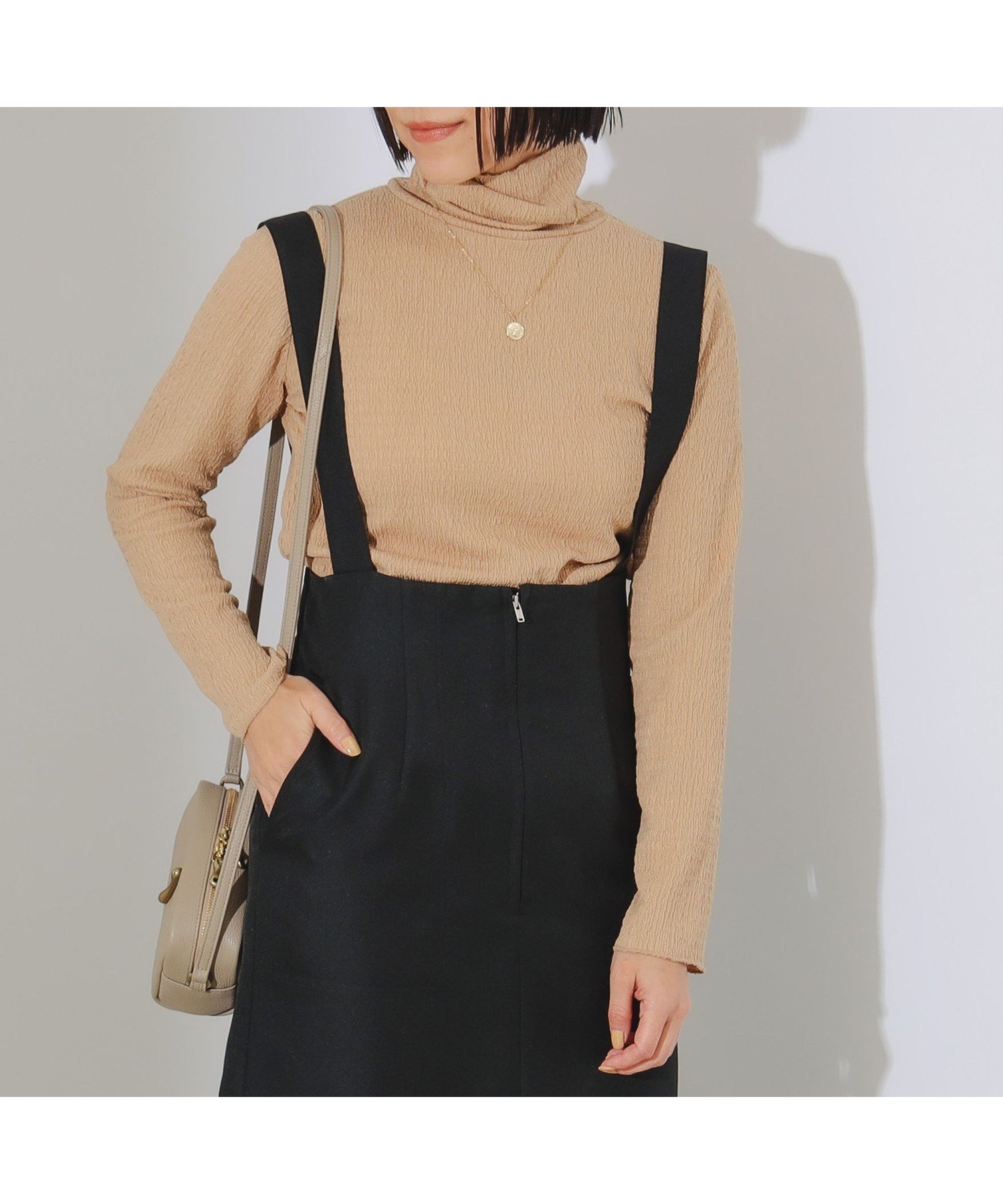 【ビームス ウイメン/BEAMS】のジャカード タートルネック カットソー インテリア・キッズ・メンズ・レディースファッション・服の通販 founy(ファニー)  ファッション Fashion レディースファッション Fashion for Women トップス・カットソー Cut & Sew Tops カットソー・ベーシックTシャツ Cut-and-Sewn Tops / Stretch Tees & Basics タートルネック・ハイネックトップス Turtlenecks & High-Neck Tops カットソー Cut and Sewn Top シンプル Simple, Minimal ジャカード/ジャガード Jacquard, Woven Pattern センター Center, Center Line タートルネック Turtleneck, High Neck デニム Denim, Jeans Material フィット Fit, Slim Fit フレア Flare, Flared 再入荷 Restock / Back in Stock おすすめ Recommended / Our Picks エレガント 上品 Elegant BEIGE|ID: prp329100004744936 ipo3291000000034298788