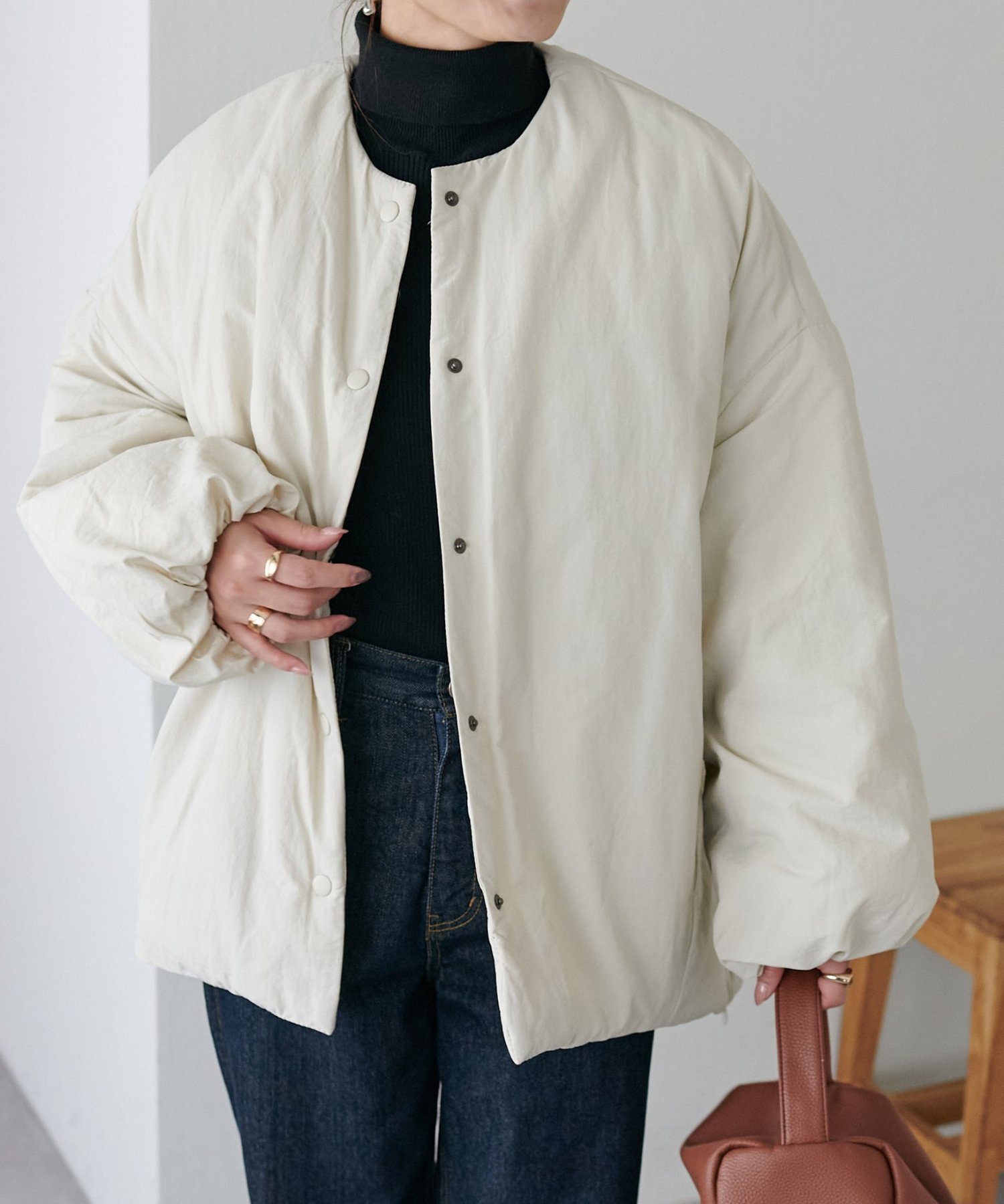 【ディスコート/Discoat】の【WEB限定】ノーカラー中綿ジャケット 人気、トレンドファッション・服の通販 founy(ファニー) 　ファッション　Fashion　レディースファッション　Fashion for Women　アウター　Coat / Outerwear Collection　レディースジャケット・軽アウター　Jackets　おすすめ　Recommended / Our Picks　シンプル　Simple, Minimal　ジャケット　Jacket, Outerwear　防寒　Cold Protection, Winter-Ready　 other-1|ID: prp329100004744940 ipo3291000000034501781