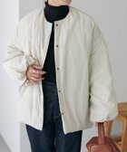 【ディスコート/Discoat】の【WEB限定】ノーカラー中綿ジャケット アイボリー|ID: prp329100004744940 ipo3291000000034501783