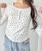 【アウトフィッター ラボ/Outfitter lab】のレースフラワーヘンリーネックトップス ホワイト|ID: prp329100004744941 ipo3291000000034298867