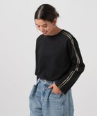 【ベイフロー/BAYFLOW】のスパンコールラインロングスリーブT 人気、トレンドファッション・服の通販 founy(ファニー) ファッション Fashion レディースファッション Fashion for Women おすすめ Recommended / Our Picks シンプル Simple, Minimal スパンコール Sequins, Sequin Embellishment スリーブ Sleeve, Long Sleeve / Short Sleeve ロング Long, Long-Length thumbnail ブラック19|ID: prp329100004744947 ipo3291000000034298976