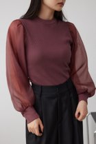 【アズール バイ マウジー/AZUL by moussy】の袖シアー長袖リブトップス 人気、トレンドファッション・服の通販 founy(ファニー) ファッション Fashion レディースファッション Fashion for Women トップス・カットソー Cut & Sew Tops 2024年 2024 2024-2025秋冬・A/W Autumn/Winter 2024–25 AW24–25 おすすめ Recommended / Our Picks インナー Innerwear オーガンジー Organza Fabric シアー Sheer, See-Through トレンド Trend, Trending Now バランス Balance, Style Balance ワイド Wide, Wide Fit 定番 Standard, Basic Item A/W・秋冬 Autumn/Winter 長袖 Long Sleeve, Full Sleeve thumbnail BRD|ID: prp329100004744960 ipo3291000000034299176