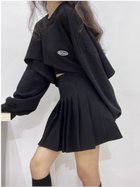 【ディアベル/DIAVEL】の【2点セット】イレギュラーヘムショートトップス キャミソールセット 人気、トレンドファッション・服の通販 founy(ファニー) ファッション Fashion レディースファッション Fashion for Women トップス・カットソー Cut & Sew Tops キャミソール&ノースリーブ Camisoles & Sleeveless Tops イレギュラーヘム Irregular Hem キャミソール Camisole, Spaghetti Strap Top ショート Short, Short Length 再入荷 Restock / Back in Stock おすすめ Recommended / Our Picks thumbnail ブラック|ID: prp329100004744998 ipo3291000000034435072