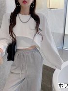 【ディアベル/DIAVEL】の【2点セット】イレギュラーヘムショートトップス キャミソールセット 人気、トレンドファッション・服の通販 founy(ファニー) ファッション Fashion レディースファッション Fashion for Women トップス・カットソー Cut & Sew Tops キャミソール&ノースリーブ Camisoles & Sleeveless Tops イレギュラーヘム Irregular Hem キャミソール Camisole, Spaghetti Strap Top ショート Short, Short Length 再入荷 Restock / Back in Stock おすすめ Recommended / Our Picks thumbnail ホワイト|ID: prp329100004744998 ipo3291000000034435075