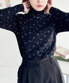【アウトフィッター ラボ/Outfitter lab】の小花柄ハイネックトップス ブラック|ID: prp329100004745004 ipo3291000000034299677