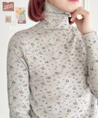 【アウトフィッター ラボ/Outfitter lab】の小花柄ハイネックトップス グレー|ID: prp329100004745004 ipo3291000000034299680